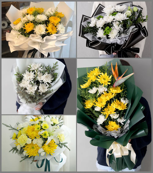 广东肇庆市四会市地豆镇塔崀村白事花束代送
